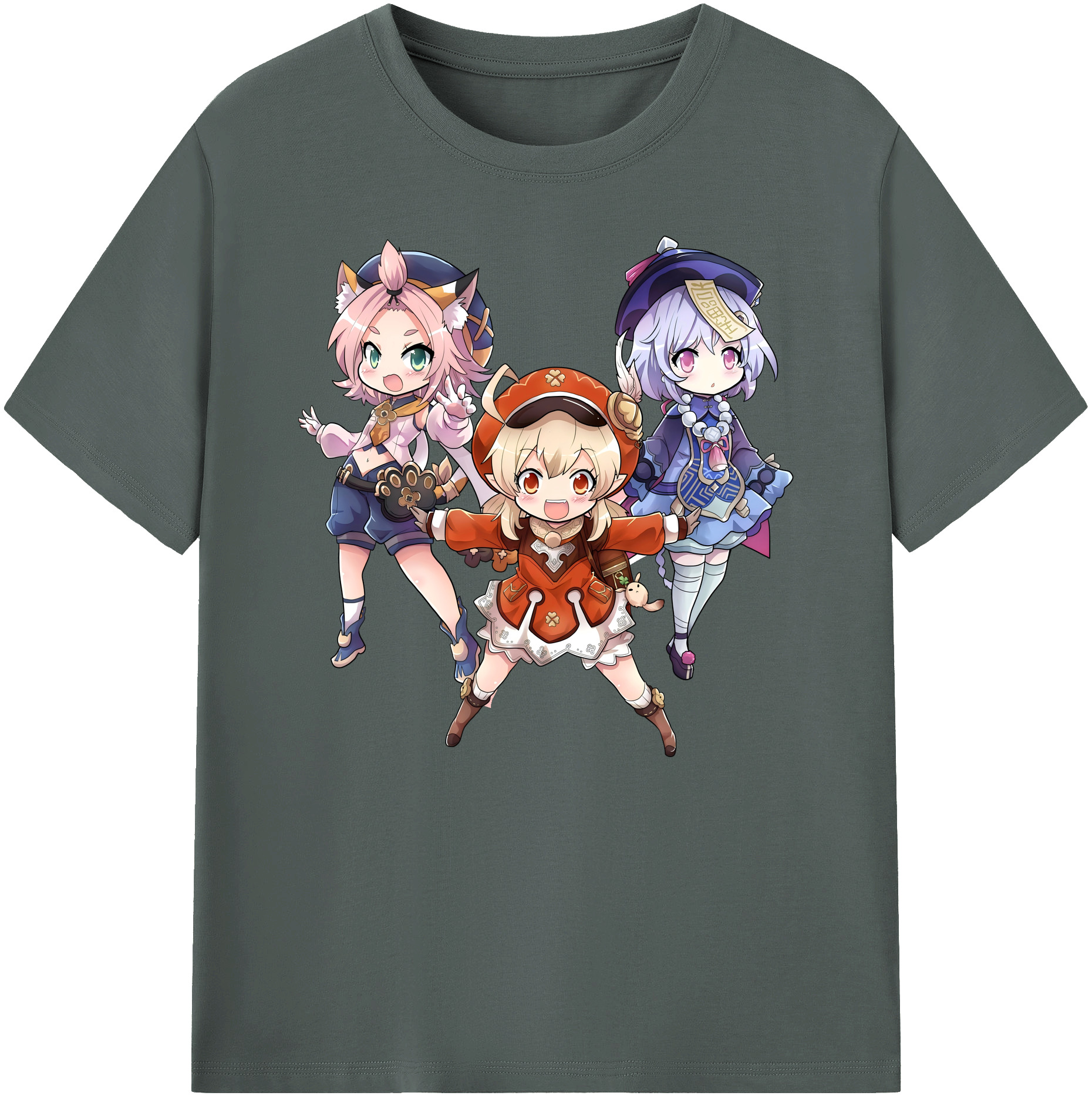 げんし神 七七 なな  genshin Nana 綿100％ メンズ半袖Tシャツ｜肌触りやわらか＆通気性